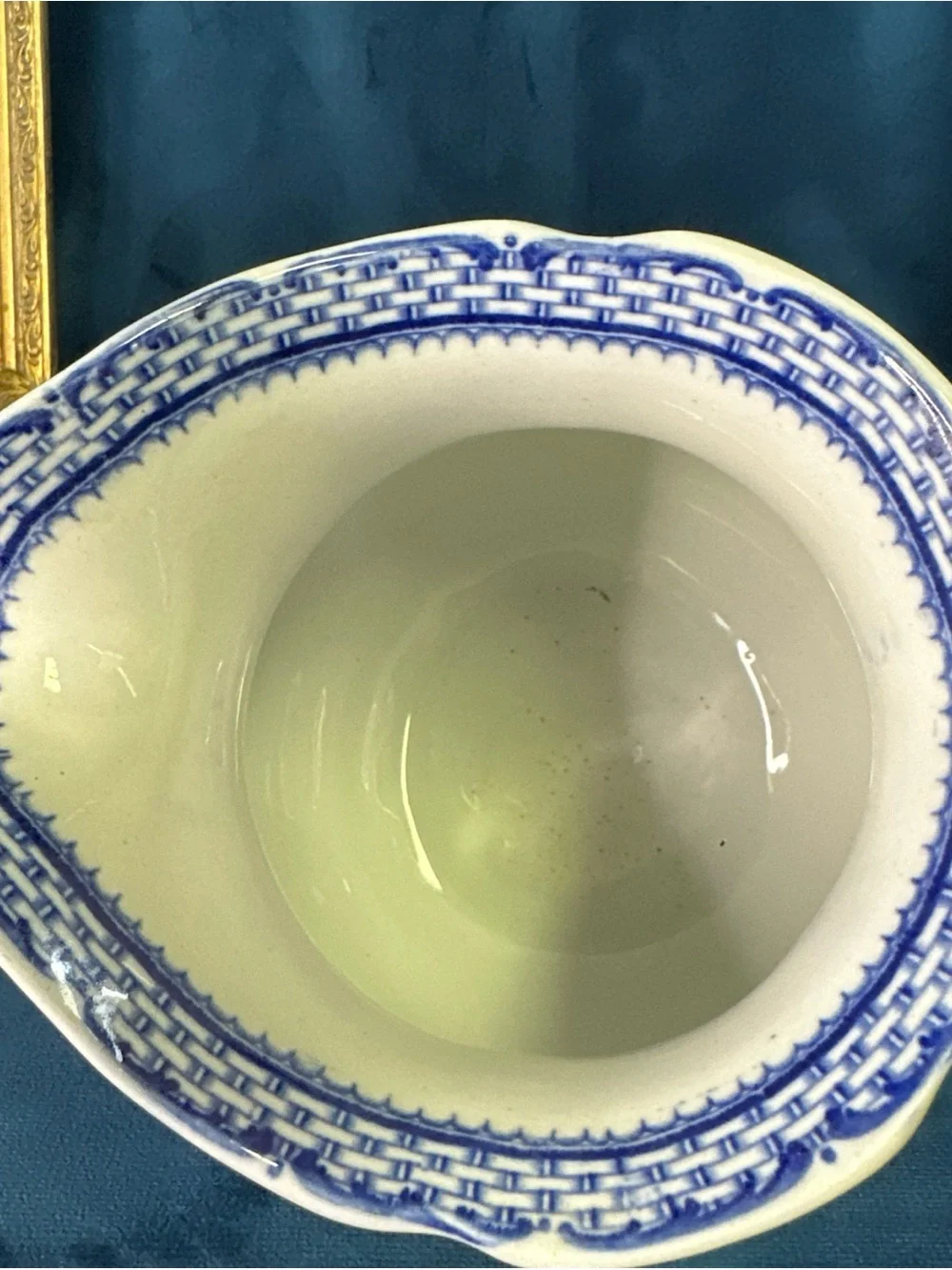 Antique Flow Blue Pitcher Royal Cauldon England 8